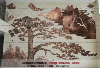 青銅浮雕定做-銅浮雕壁畫-文祿