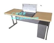 山東鋼木翻轉電腦桌 濟南多媒體電教室翻轉電腦桌