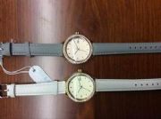 經(jīng)典男女中性日歷手表 情侶真皮禮品手表定制