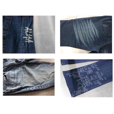 牛仔布激光雕花機(jī) 超大幅面牛仔激光雕花 創(chuàng)可激光