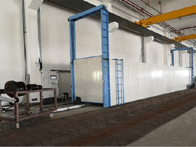 plc聯(lián)網(wǎng)地軌烘箱 通道式烘箱 玻璃鋼格柵固化烘箱