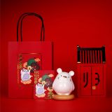 鼠年《歸屬》小夜燈陶瓷擺件價(jià)格,2020鼠年陶瓷工藝擺件定制