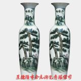 客廳擺件大花瓶定制,2米2落陶瓷地大花瓶定制廠家