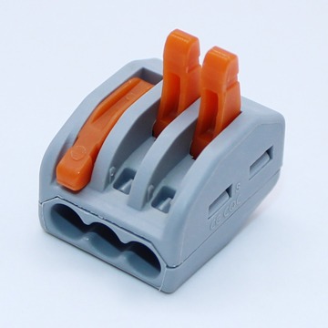 3孔位建筑布線端子軟硬導線連接器led電線快速并線分線端子