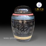 佛經(jīng)圓罐_七彩佛經(jīng)骨灰壇_陶瓷佛經(jīng)骨灰壇定制