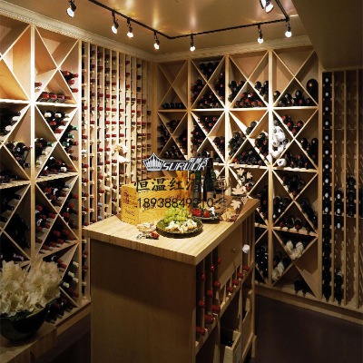 現(xiàn)代中式實(shí)木酒柜 客廳玄關(guān)柜紅酒柜紅橡木隔斷恒溫酒柜