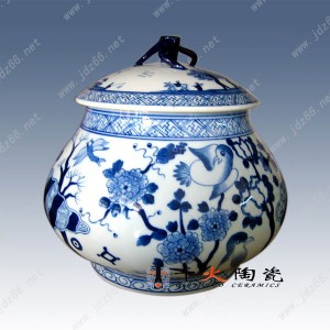 陶瓷茶葉罐 景德鎮(zhèn)青花瓷茶葉罐定做廠家