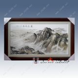 客廳餐廳墻畫裝飾畫 個性定制景德鎮瓷板畫