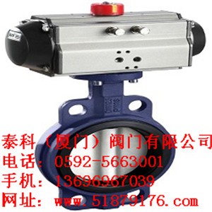 泰科對夾式蝶閥 泰科軟密封氣動(dòng)蝶閥