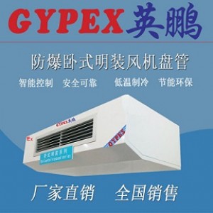 江西制藥廠臥式明裝防爆風機盤管