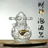 異形玻璃工藝酒瓶 財神到泡酒瓶 紅酒瓶