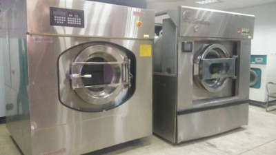 清水河縣床單被套臺布的洗滌熨平用的二手設備