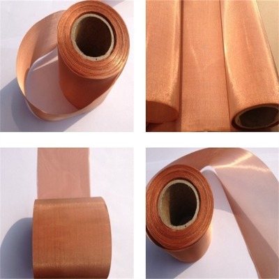 磷銅絲180目菱形銅絲網金屬過濾編織網銅絲信號屏蔽網