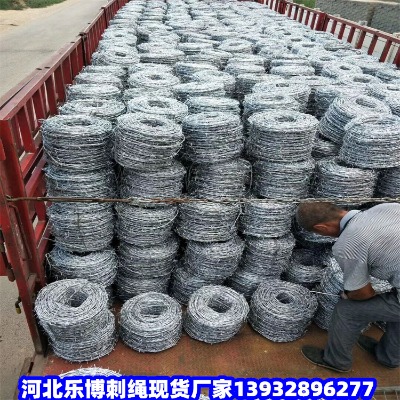 黑龍江帶刺圍欄肇東小區防護用刺繩海倫公路鋼絲網