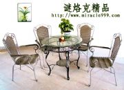 供應休閑優雅鐵藝桌椅(圖)
