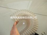 供應透明聚氨酯鍍銅鋼絲加強高伸縮彈簧彈性波紋吸塵排風工業軟管