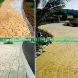 全國彩色壓膜地坪 壓花 生態透水混凝土材料免費提供模具技術