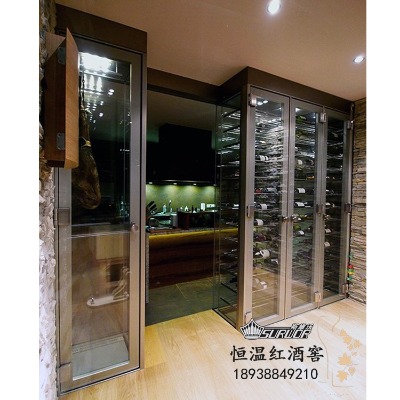 高端不銹鋼酒柜 餐吧會所不銹鋼恒溫酒柜廠家酒柜直銷