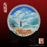 陶瓷紀念瓷盤 饋贈禮品可印logo 陶瓷紀念盤