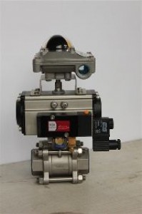 三片式氣動球閥